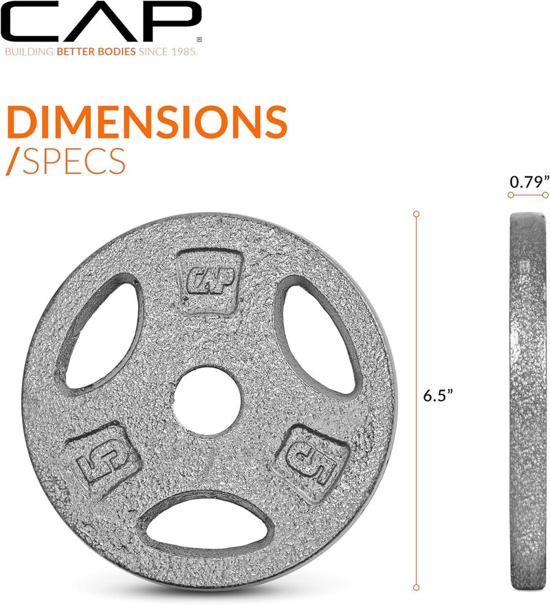CAP Barbell Standard 1-Inch Grip Weight Plates - Image 4